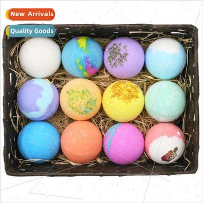Bulk 60g dried flower bath bomb salt ball rose oil bath bomb
