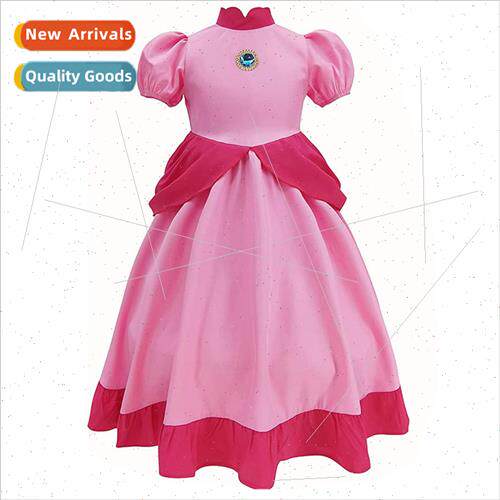 Super Mario Mario Bikini Princess Dress pink ss Queen Dresse