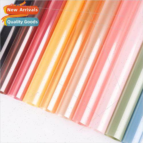 Colorful cellophane crystal paper candy color flower bouquet