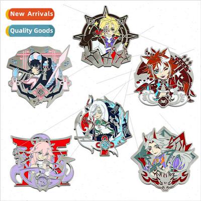 Harakami brooch Abeto mandrill metal badge Arakidaki Ichidou