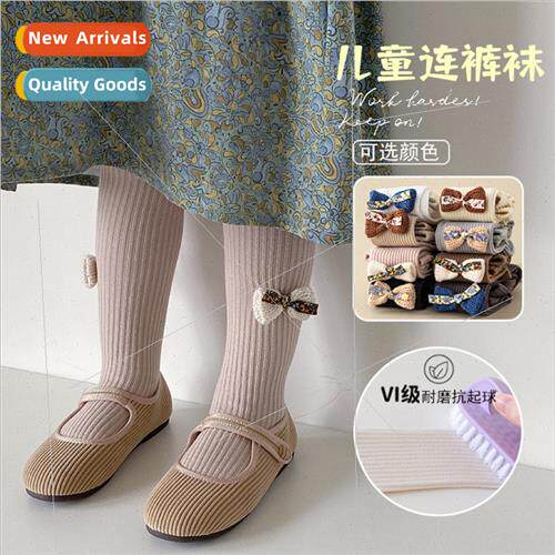 Anti-pilling childrens bottoming pants girls pantyhose sprin