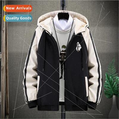 Cotton jacket male teenagers fall winter thin cotton clothin