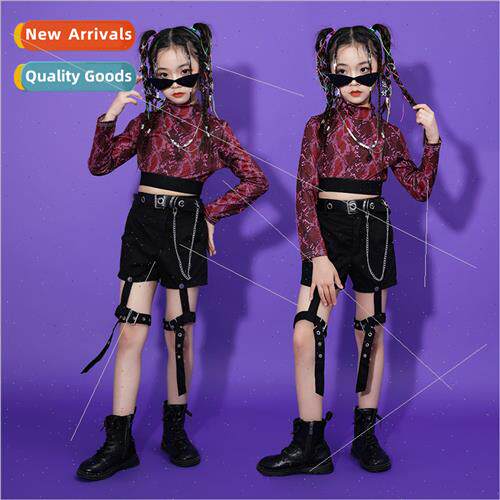 Childrens Jazz Dance Costume Girls Funky Permance Costume Gi