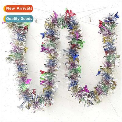 new Christmas wool strip 2 meters 5cm filament colorful silv