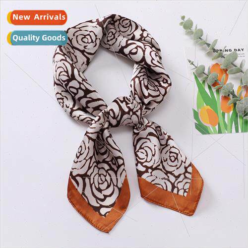 New 70 square scarf camellia printed silk scarf female summe