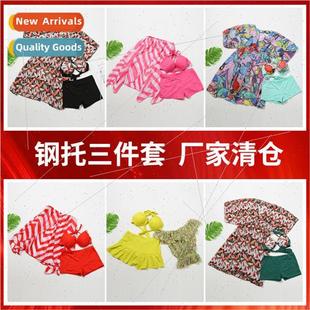 piece three sexy hot conservati swimsu springs female