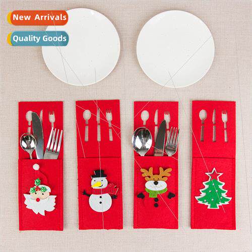 New Christmas decorations table decoration props felt knife