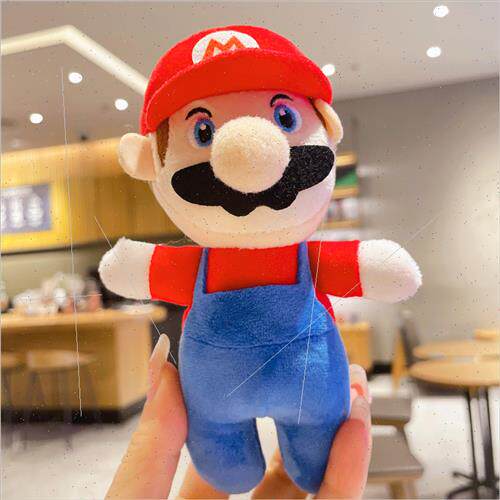 Mario plush toy doll doll schoolbag pendant keychain accesso