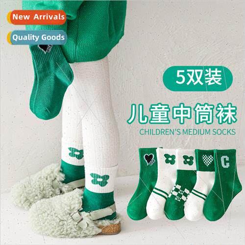 Girls socks spring fall children socks cotton thin fall cott