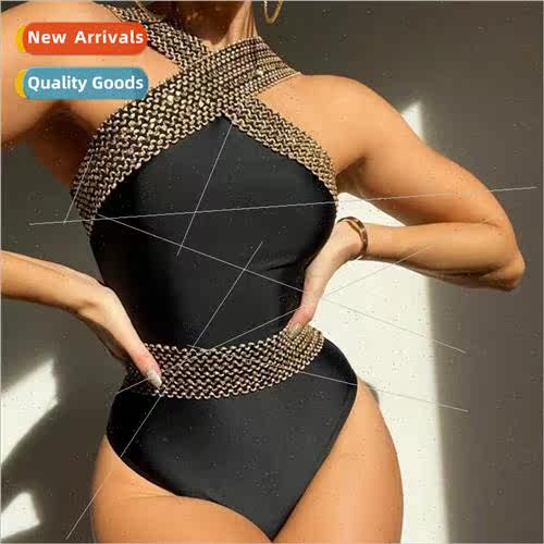 2023 Europe One Piece Swimsu Solid Color Swimsu Bikini i