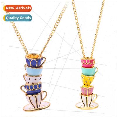 Europe Uned States fashion jewellery enamel glaze teacup lon