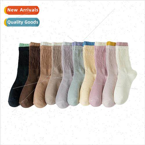 Socks women mid-calf cotton socks autumn winter students bon