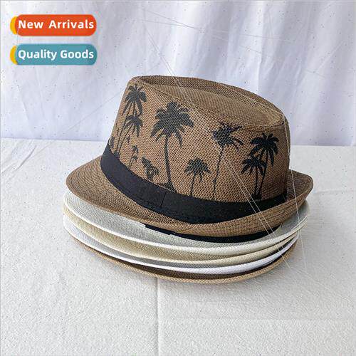Korea  new wild travel beach straw hat men women coconut str