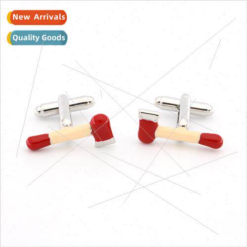 Copper red axe cufflinks wedding gifts men women cufflinks