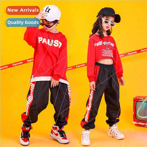 Childrens set dance su boys hip-hop drums tide clothing chil