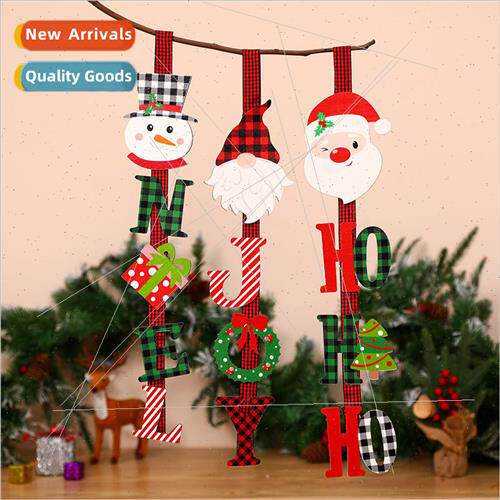 New Christmas decorations vertical long wooden letters old m