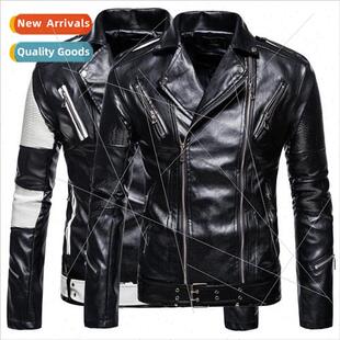 autumn lapel jacket color size men Europe Leather new