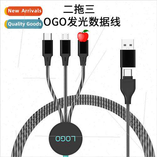 mulation LED one tow three light-emting data cable two tow t