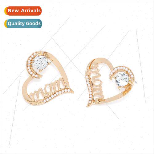 temperament simple light luxury wind alloy wh pearl letters