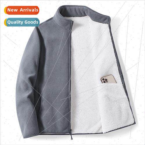 Winter lambswool fleece jacket men women  shaker jacket casu