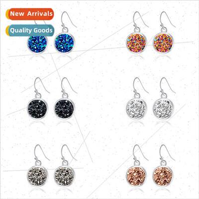 2020 Fashion Crystal Cluster Love Earrings Exquise lver Roun