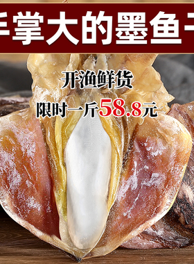 东海墨鱼干干货特级淡水中小号淡晒大目鱼干乌贼中号煲汤海鲜干货