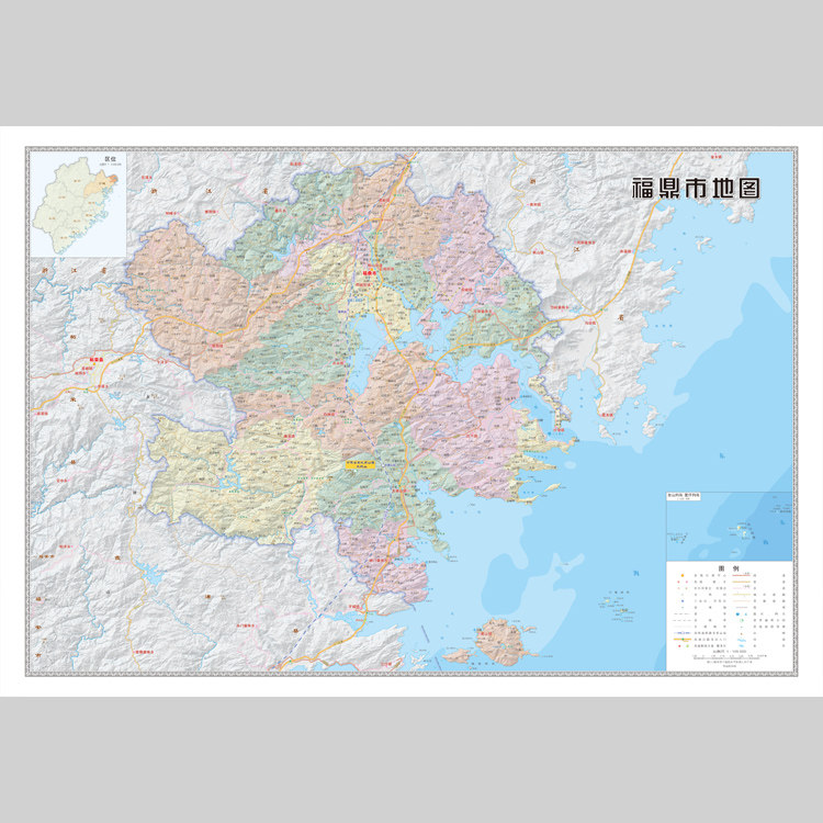 福鼎市地图电子版设计素材文件