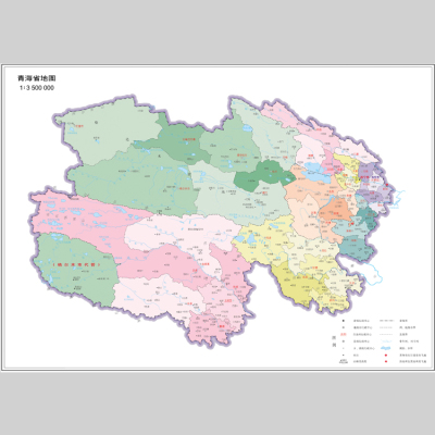青海省地图电子版素材文件
