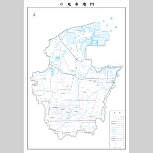 寿光市地图电子版设计素材文件
