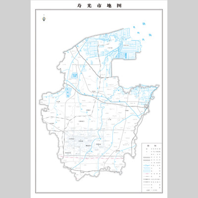 寿光市地图电子版设计素材文件