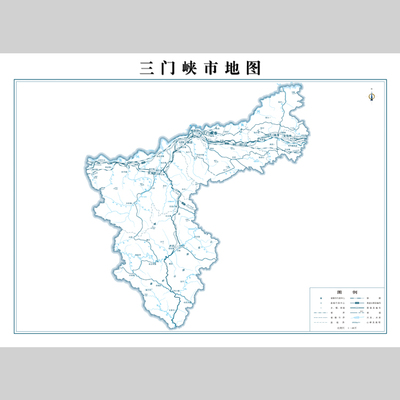 三门峡市地图电子版设计素材文件