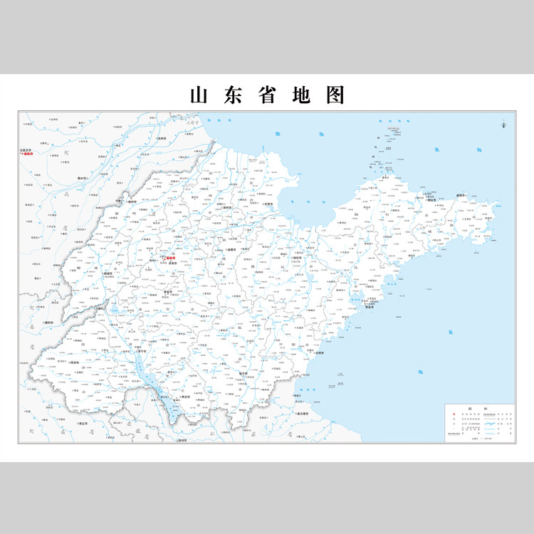山东省地图电子版设计素材文件