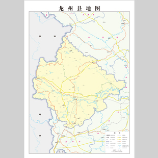 龙州县地图电子版设计素材文件