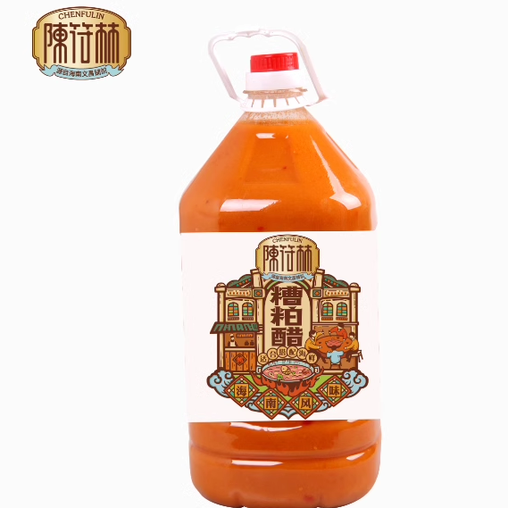 陳符林海南糟粕醋原漿2kg火鍋料中菜用料酒店商用包裝