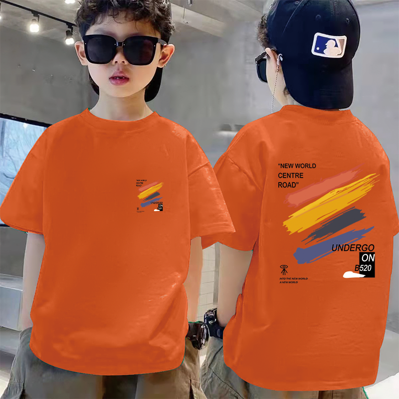 2025新款夏季儿童短袖t恤中大童纯棉打底衫宽松洋气亲子装上衣服,童装/婴儿装/亲子装,T恤,淘宝优惠券,粉丝福利购,淘宝优惠卷
