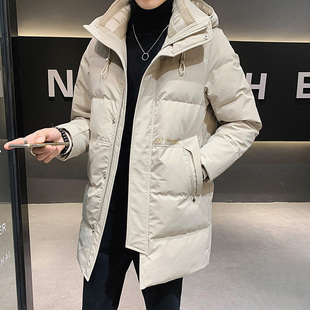 中长款 外套加厚保暖男装 冬季 轻薄帅气冬装 防寒羽绒服2025新款 男士