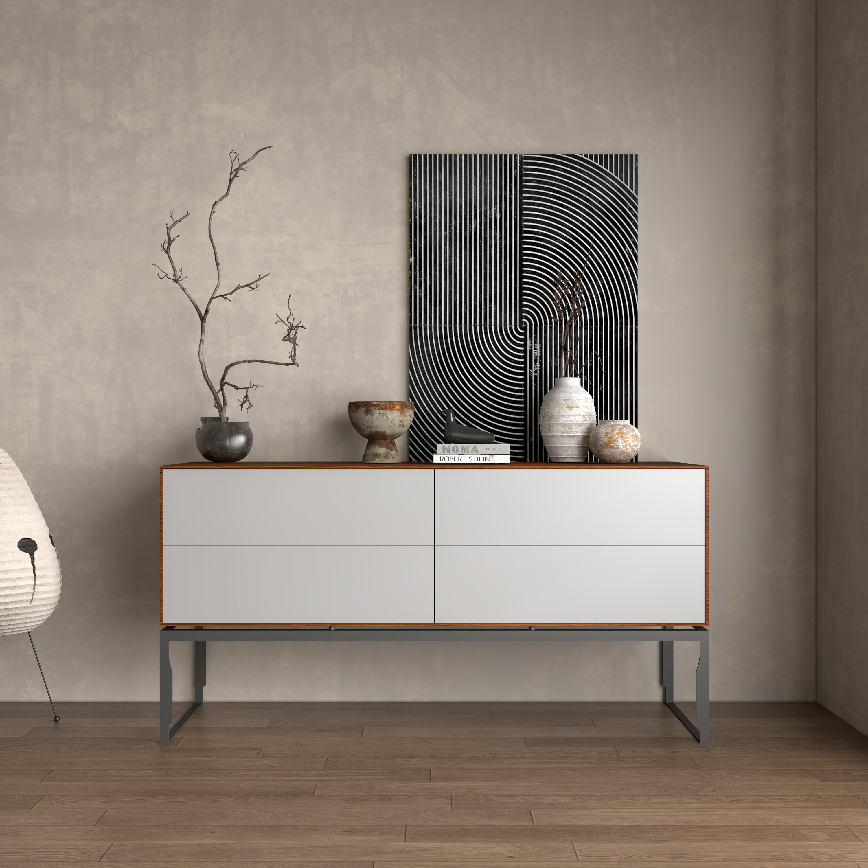 楷模-福利拿铁克里斯斗柜现代简约斗柜收纳客厅卧室储物柜抽屉柜