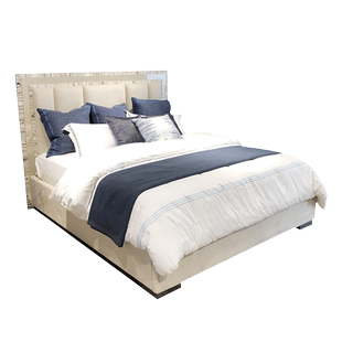 COOMO楷模家具 好莱坞黛娜1.8米床美式轻奢现代简约主卧室双人床