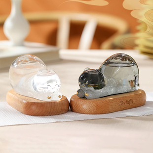 上新了故宫御猫天气预报风暴瓶小夜灯摆件博物馆文创女生生日礼物