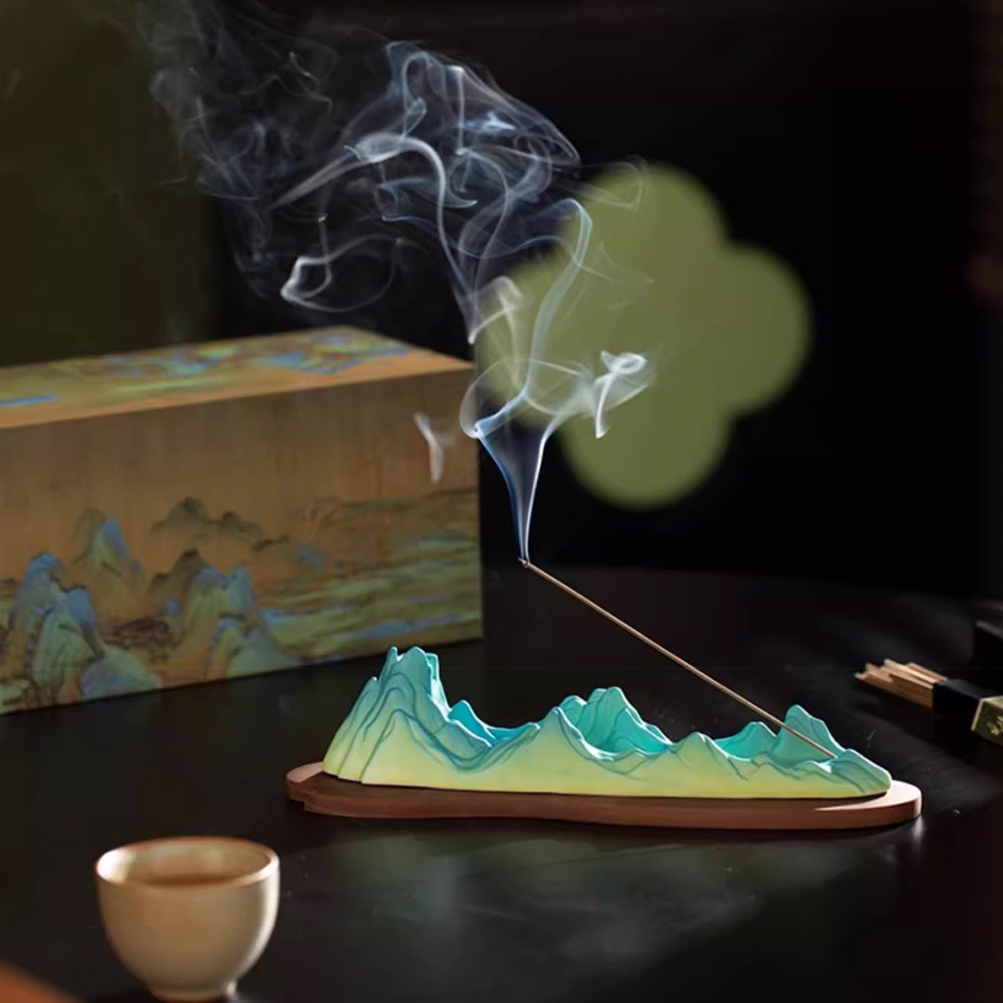 上新了故宫千里江山熏香倒流香