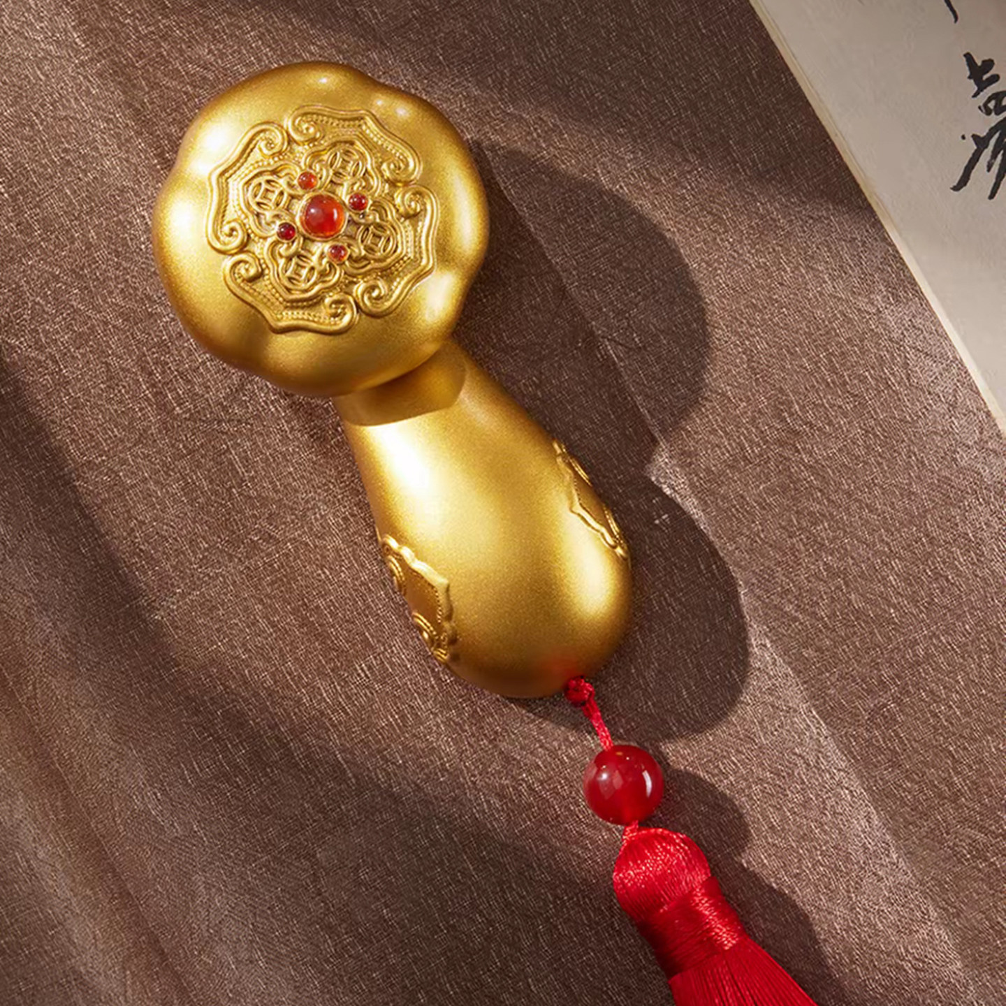 旋转如意铜摆件伴手礼