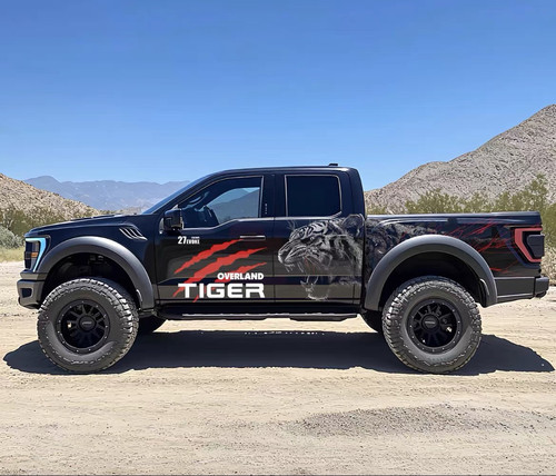 适用于福特猛禽F150老虎猛虎两侧车贴拉花坦途霸王龙皮卡车长城炮