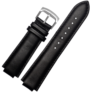 代用西铁城凸口手表带AU1065 AU1060 AU1068 AU1069男款真皮表链