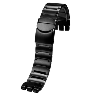 代用斯沃琪大尺寸表带SWATCH IRONY实心精钢表链三叉接口23mm黑色