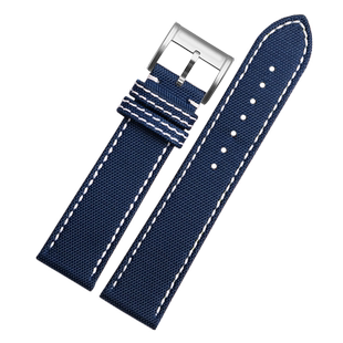 代用百年灵复仇者黑鸟侦察机V17311 V32395黄狼A17331尼龙表带22