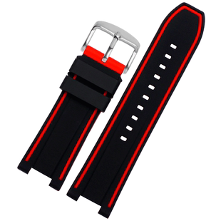 适配卡西欧EDIFICE系列EFS-560HR-1A本田联名款专用凹口硅胶表带