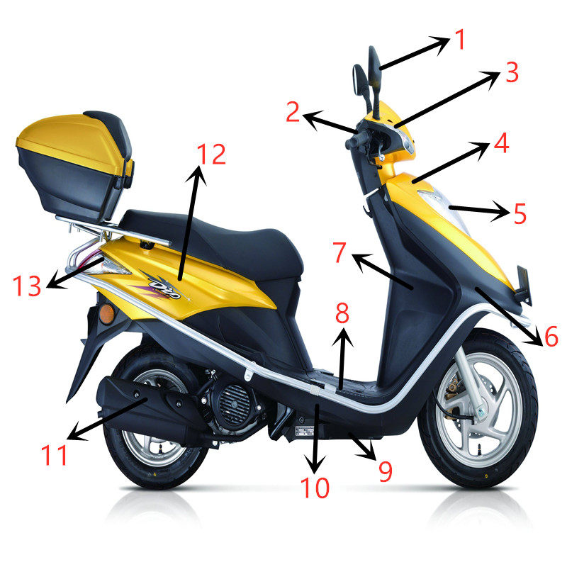 适用新大洲SDH125T-27摩托车外壳