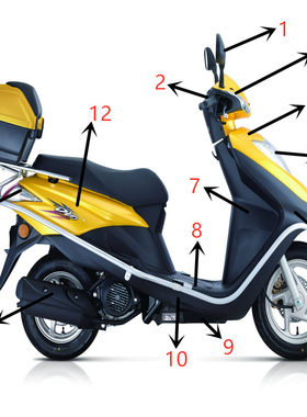 适用新大洲SDH125T-27DIO迪奥全车外壳头罩面板前罩前围鱼嘴原装