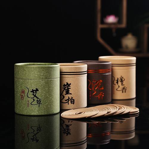 檀香盘香天然沉香艾草非驱蚊盘香