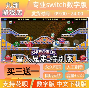 雪人兄弟 ns任天堂 switch游戏数字版中文下载版买三送一